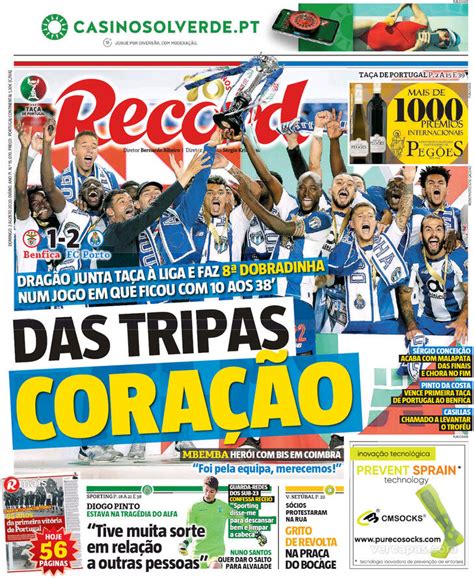 Capas Jornais Desportivos 02-08-2020