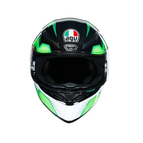 Casque AGV K1 Krypton Black Green Modification Motorcycles