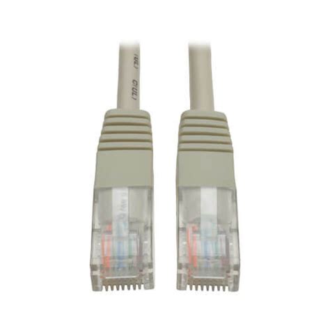 Tripp Lite by Eaton 10FT Cat6 High-Density 28AWG Slim Data Center Patch Cord — Gray (5-Pack) (N201-C6-SLIM-10FT-GY-5PK)