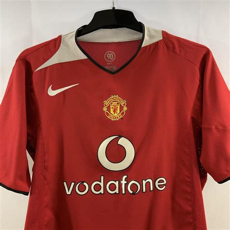 Manchester United Home Football Shirt 2004 06 Adults Depop