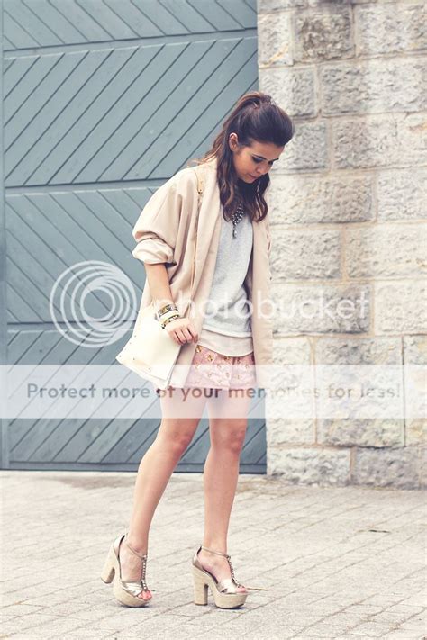 Pink Nude Grey Collage Vintage