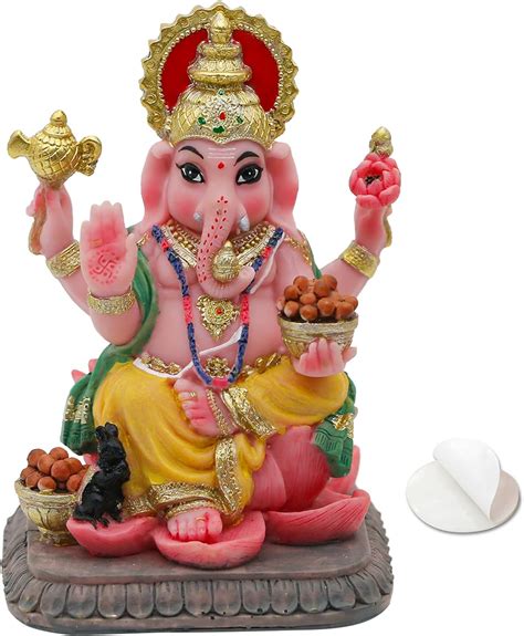 Alikiki Indian God Lord Ganesha Statue 4 1H Multicolor Hindu Idol