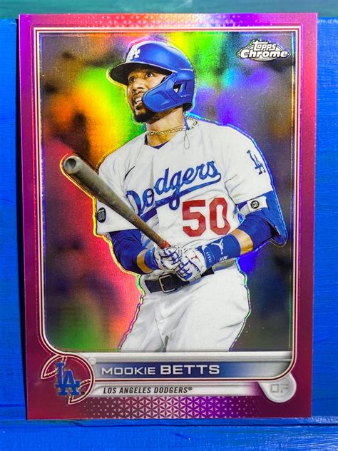 Mookie Betts Pink Ungraded Topps Chrome