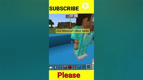 Viral Minecraft Tiktok Hacks Shorts Youtubeshorts Short Youtube