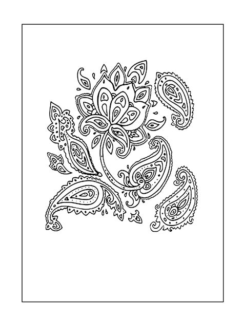 Paisley Coloring Pages – Printable Coloring Pages