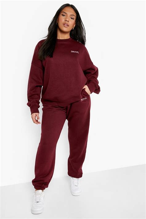 Womens Plus Size Tracksuits Boohoo Uk