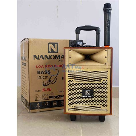 Loa Di Động Karaoke Nanomax S8B Bluetooth Bass 20cm 100w Khoảng thời