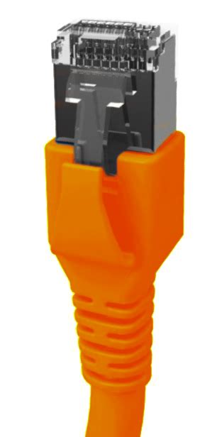 Elektro Austria Patchkabel Rj45 Geschirmt Cat 6a 10gb Ls0h Orange 1 0m