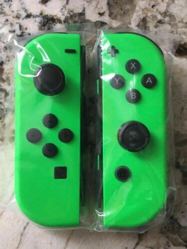 Genuine Nintendo Switch Joy Con Splatoon 2 Green Joycons Set