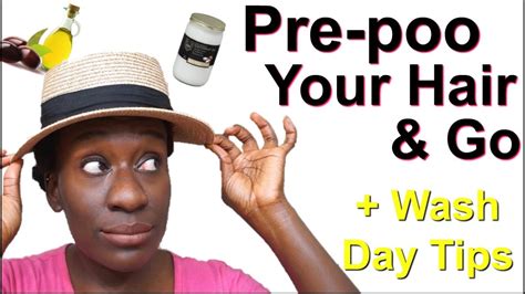 How To Pre Poo Natural Hair On The Go Wash Day Prepoo Tips 4c Hair