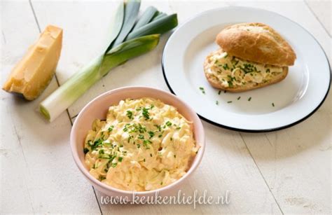 Eiersalade Met Prei Oude Kaas En Mosterd Keukenliefde