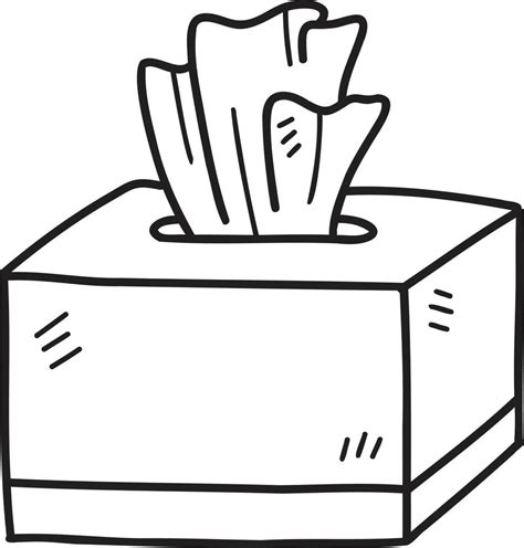 Hand Drawn tissue box illustration 15429780 Vector Art at Vecteezy