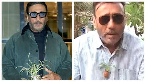 Reason Why Tiger Shroff Father Jackie Shroff Arrives With Spider Plant