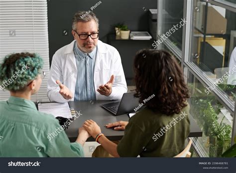 Lesbian Couple Discussing Health Doctor Stock Photo 2396468781 Shutterstock