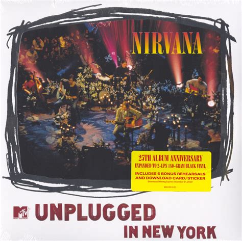 Nirvana MTV Unplugged In New York 2 X Vinyl 180 G 25th Album