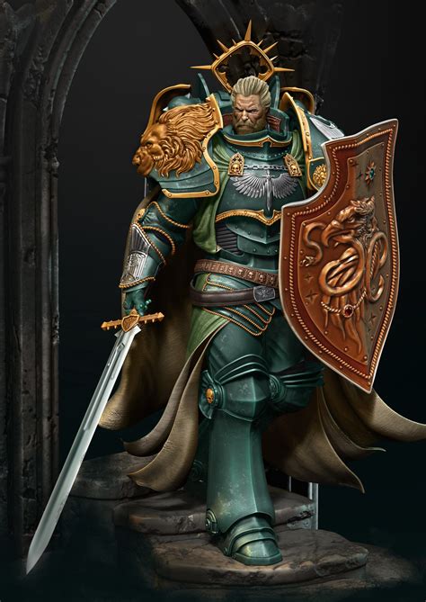 lion eljonson  ramiz askerov rimaginarywarhammer