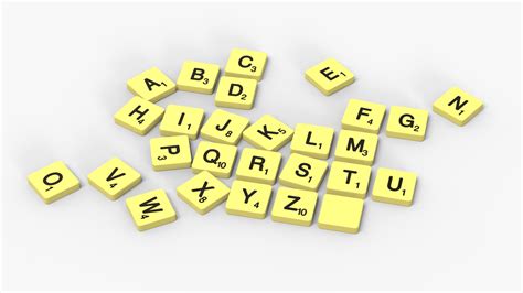 3d Scrabble Letter Pieces Turbosquid 2253795