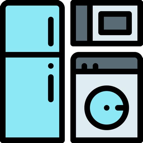 Electric Appliance Detailed Rounded Lineal Color Icon