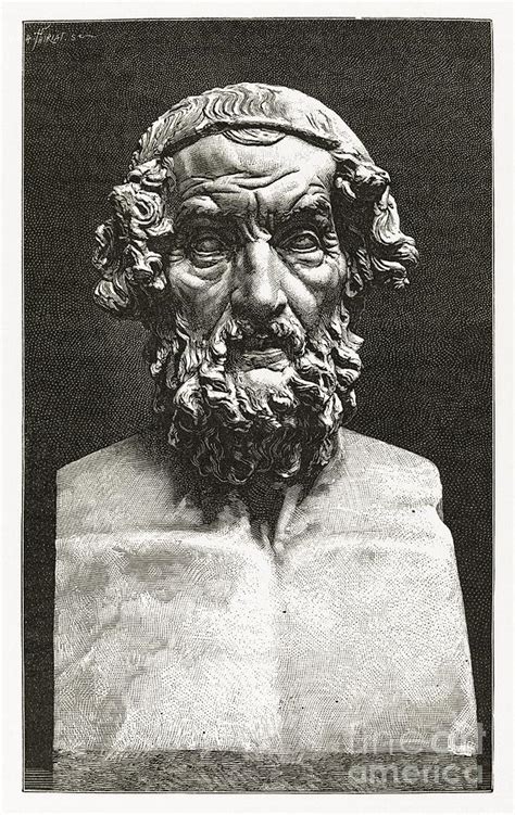 Homer, Ancient Greek Poet Photograph by Middle Temple Library