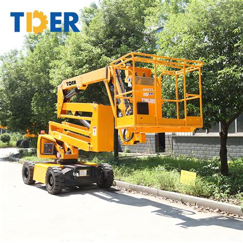 Tder 45ft 90ft 140ft Easy Self Propelled Drivable Articulated Boom Lift