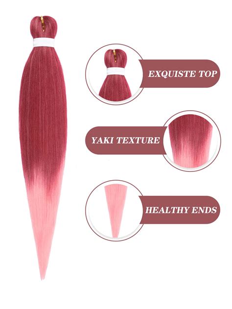 Pre Stretched Hair Extension Professional Hair Hot Water Setting Yaki Synthetic Hair For