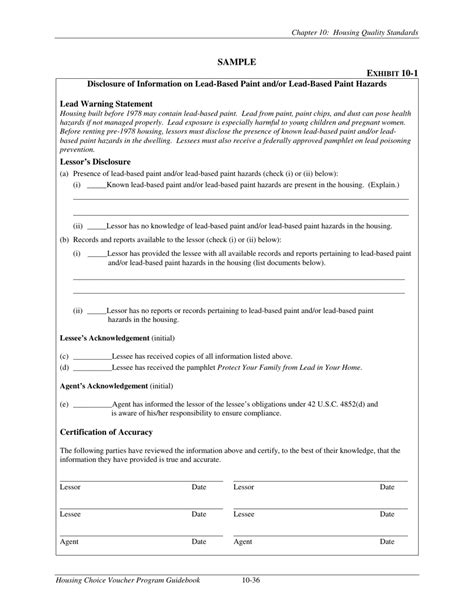 Chapter Housing Quality Standards Housing Choice Voucher Program