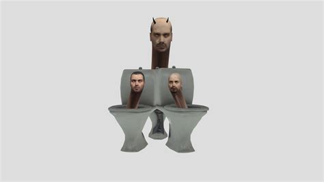 Triplet skibidi toilet - 3D model by What the heck!? Boom ...