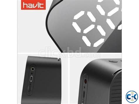 Havit Mx Bluetooth Speaker Alarm Clock Wireless Led Displ