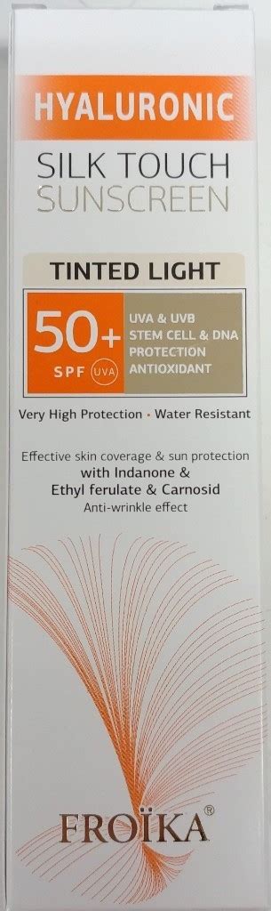 Froika Hyaluronic SilkTouch Sunscreen Tinted Light Cream SPF50 40ml με