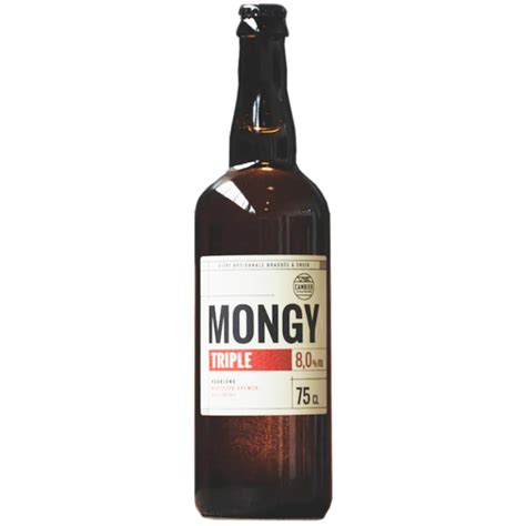 Mongy Triple 75 cl Bière Triple Artisanale Blonde Brasserie Cambier
