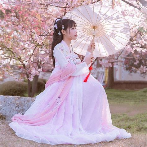 Ancient Costume Improved Hanfu Original Hanfu Made In Tang Hanfu Breast Length Skirt Ancient