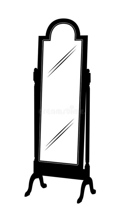 Cartoon Standing Mirror Stock Illustrations 1 080 Cartoon Standing