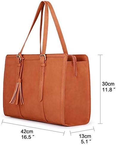 Ecosusi Borsa Lavoro Donna Borsa Porta Pc Pollici In Pelle Pu Tote