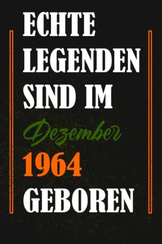 Echte Legenden Sind Im Dezember Geboren Notebook Birthday Jahre