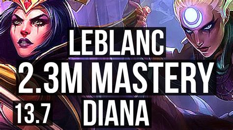 Leblanc Vs Diana Mid M Mastery Solo Kills Games