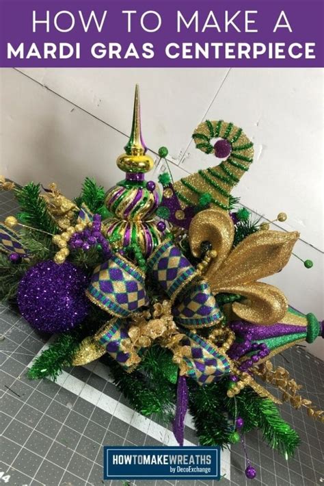 Make Your Own Mardi Gras Centerpiece How To Make Wreaths Wreath