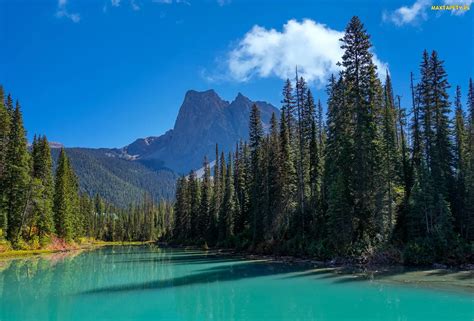 Tapety zdjęcia Kolumbia Brytyjska Park Narodowy Yoho Emerald Lake