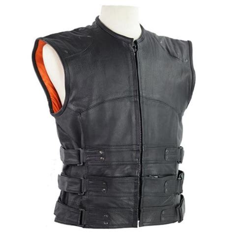 Jackets Coats Mens Tactical Bullet Proof Style Naked Cowhide Leather Vest Poshmark