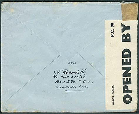 D George Vi P Luftpostbrev Fra Barnton Midlothian D