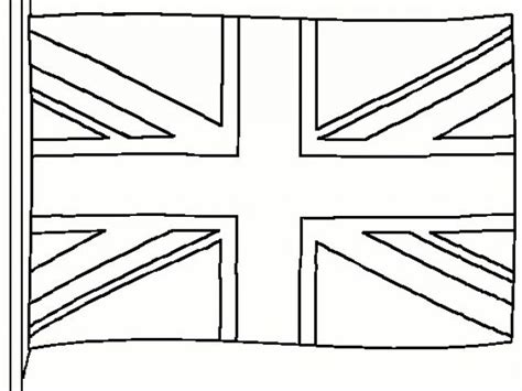 page de coloriage du drapeau anglais - Observer