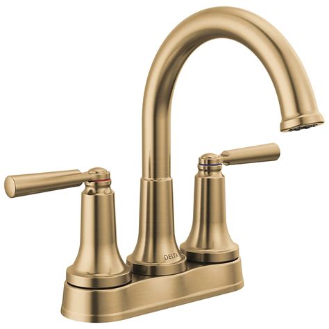 Delta Saylor Champagne Bronze 4 In Centerset 2 Handle Watersense