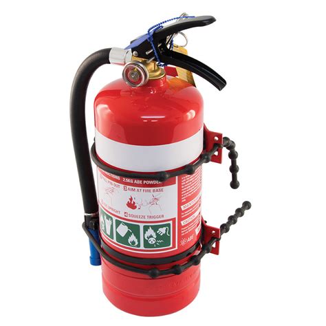 Megafire 4 5kg Rubber Strap Fire Extinguisher Vehicle Bracket