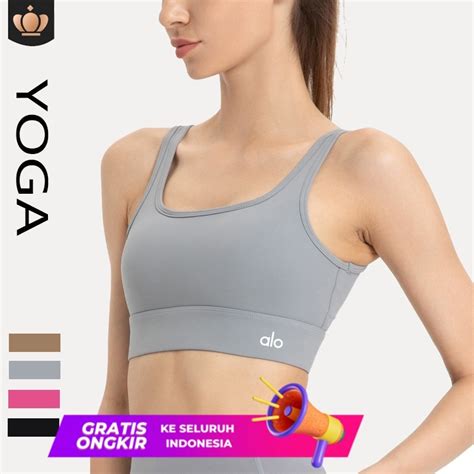 Jual AloYogaAloyoga Yoga Suit Women S Naked High Strength Shockproof Sport Bra Dengan Tinggi
