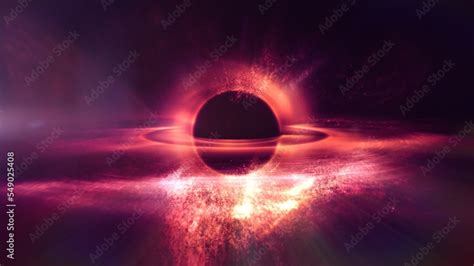 Artistic Interstellar Supermassive Black Hole In Outer Space Astronomy