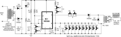 Simple 555 Timer Circuit Key Cod Supreem Circuits Diagram And Projects