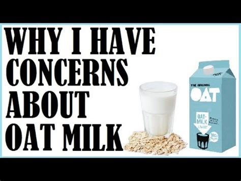 Why I Have Concerns About Oat Milk YouTube