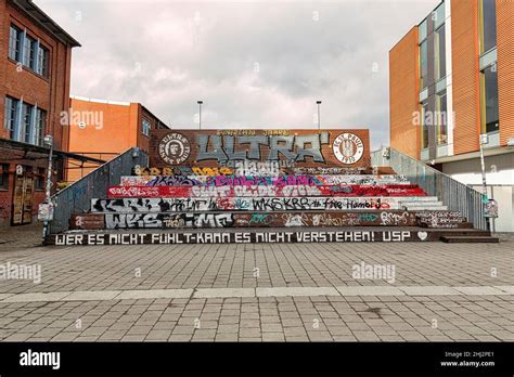 Tribune En Bois Pour Les Fans De Football Du Fc St Pauli Avec Logo Du