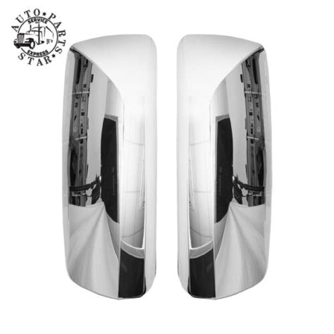 Chrome Door Mirror Cover Pair For Volvo VNL 04 17 LH RH Side EBay