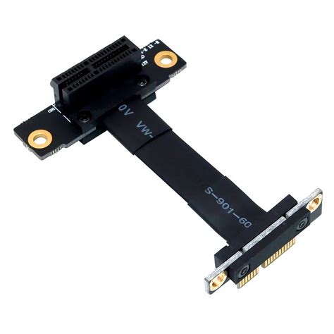 Pcie X Riser Cable Dual Degree Right Angle Pcie X To X