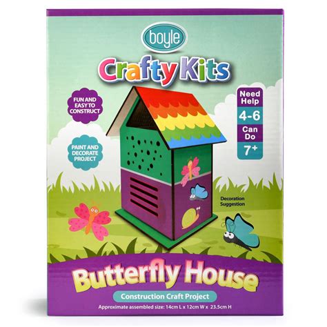 Boyle Crafty Kits 235cm Butterfly House Construction Project Kids